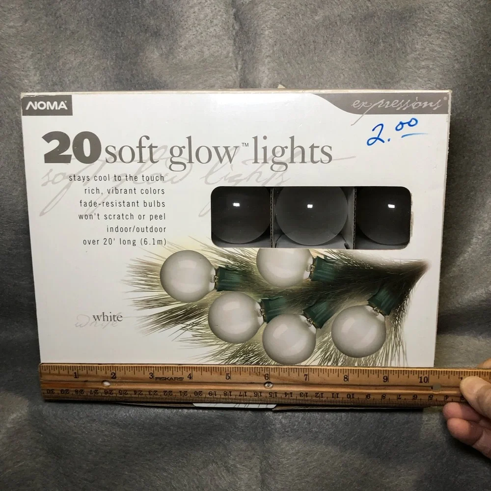 NOMA 20 SOFT GLOW STRING LIGHTS, INDOOR/OUTDOOR, OVER 20’ LONG, NIB